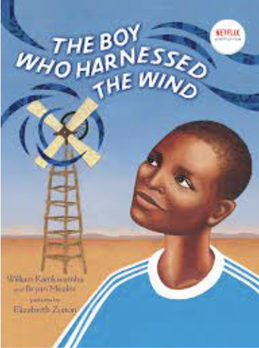 'The Boy Who Harnessed The Wind' book cover.