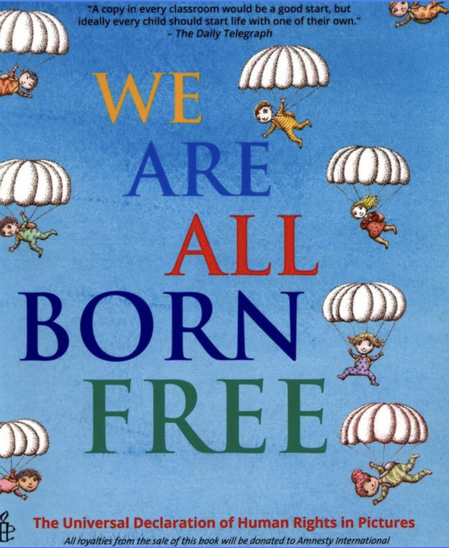 'We Are All Born Free' book cover.